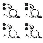 BVMAG G Shape Headset with PTT Mic Compatible with Motorola Talkabout MR350R MH230R T260 T600 T200TP T260TP T460 Two Way Radio 4Pack