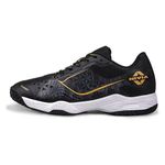 Nivia HY-Court 3.0 Badminton Shoe for Mens, Rubber Sole Shoes with Upper Mesh for Sports, Badminton, Volleyball, Squash, Table Tennis, Nonmarking Sole (Black) Size - UK-9