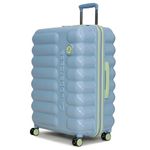 uppercase Astro 74cm(Large)| Check-in Trolley Bag| Sustainable Hardsided Luggage| Dual Wheel Suitcase| Flushed TSA Lock & Anti-Theft Zippers| Suitcase for Men & Women| 2000 Days Warranty(Powder Blue)