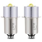 LudoPam LED Conversion Kit Upgrade Bulb Compatible for Maglite Flashlight 2 Cell C/D, 2 Pack