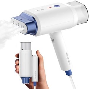 Newbealer Handheld Steamer for Clothes, Horizontal & Vertical Steaming, 2 Steam Levels 20s Heat Up, Foldable, Dry Ironing, Portable 1200W 180ml Fabric Wrinkle Remover with Brush and Anti-heat Glove