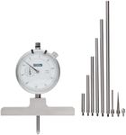 Fowler Full Warranty Steel X-Series Depth Gauge with Satin Chrome Finish 52-125-006-1 0-22 Measuring Range 0.001 Resolution