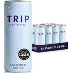 TRIP CBD Infused Cold Brew Coffee (Pack of 12 x 250 ml) | A deliciously rich, Guatemalan specialty grade coffee, infused with 15 mg CBD | Vegan, Gluten- and Dairy-free, no added sugar