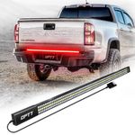 OPT7 48" Redline Triple Row LED Tailgate Light Bar w/Sequential Red Turn Signal - Weatherproof Rigid Aluminum Frame Light Strip for 2005-2022 Colorado Canyon - Full Functions Reverse Brake Running