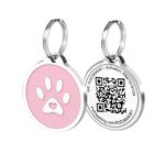 Pet Dwelling Premium QR Code Pet ID Tags - Dog Tags and Cat Tags - Online Pet Profile - Instant Scanned Tag Location Email Alert