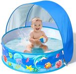 Baby Paddling Pool with Sun Shade U