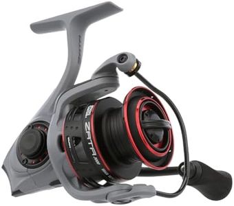 Abu Garcia Zata Size 3000 Spinning Fishing Reel, Machined Aluminum and Stainless Steel Construction, Right/Left Handle Position, Carbon Fiber Front Drag Drag System