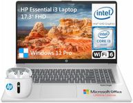 HP 2024 Newest 17 Inch Laptop Computer, 17.3 IPS FHD Business Laptop PC, Intel 8-Core i3, 32GB RAM, 1TB SSD, Windows 11 Pro Laptop, Lifetime Microsoft Office, Full-Size Keyboard, Camera, USB-C, HDMI