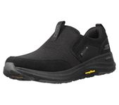 Skechers Men's Go Walk Outdoor-Athletic Slip-on Trail Hiking Shoes with Air Cooled Memory Foam Sneaker, Black, 11