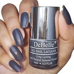 DeBelle Gel Nail Lacquer - French Collection | Long Lasting, Non UV Gel Finish | Seaweed Enriched & Chip Resistant - 8 Ml (Copper Glaze)