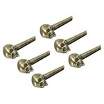 MECCANIXITY Metal Acoustic Guitar Bridge Pins Pegs, Guitar String Pins Replacement for Acoustic Guitar Bronze Tone Pack of 6