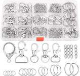 PAXCOO 300PCS Keychain Making Kit, 