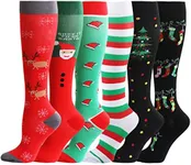 YOLIX Compression Socks Women & Men - Graduated Stockings for Running, Athletic, Travel
