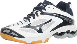 Mizuno Women's Wave Lighting Z3 Volleyball Shoes, White/Navy, 8 UK