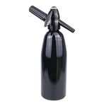 1L Portable Soda Siphon Machine Seltzer Bottle Carbonated Water, Home Drink Juice Bar Beer Maker, Use Standard CO2 Charger (Not Included),Black