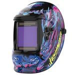 YESWELDER True Colour Welding Mask Helmet Large Viewing Screen 10X9cm Auto Darkening Welding Helmet Solar Power, 4 Arc Sensor Wide Shade 4/5-9/9-13 for TIG MIG ARC Weld Grinding Welder Mask