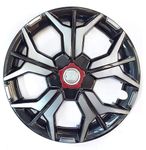 Panewaj CAR Wheel Cap/Wheel Cover with Rings Sporty Looks Universal Model Maruti SWIFT/SWIFT DZIRE for Car Press Fitting Rim Size Cars (Set of 4 Pieces) (14 INCH, Grey/Silver)