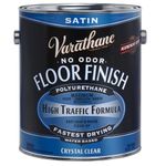 Premium Wood Finish for Floors, Water-Based in Satin Clear, 3.78 L