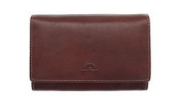 Tony Perotti Full Grain Leather Matinee Purse with RFID Protection 1007_1 Brown