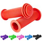 Kids Bike Grips - Kid Bicycle Grips Handlebar 22.2mm for 12”to 16”Bike with Safe Mushroom Pattern | 105mm Soft Toddler Balance Bike Grips Mini Kick Scooter Tricycle Grips for Boys Girls