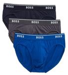 BOSS Men's 3p Us Co 10145963 01brief Us Co Us Co 01breve Us Co 1014596 Briefs, True Blue/Sky Captain/Forged Iron, S UK