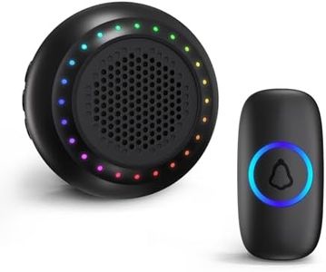 Irrespek Wireless Doorbell Classroom Doorbell for Teachers Waterproof Doorbell Button 1000Ft Range 130dB Adjustable Volume 48 Chimes for Home Classroom Office Kids Room