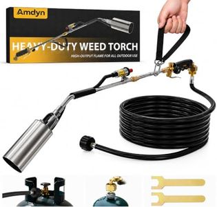Propane Weed Torch Burner with Ergonomic Support Strap for Easy Control