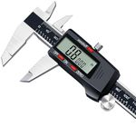 Kynup Vernier Calipers, 6inch/150mm Electronic Calipers Measuring Tool with Large LCD Screen, Auto-Off Feature, Inch Metric Fraction Conversion Caliper Tool for Household/DIY/Jewelry/Woodworking