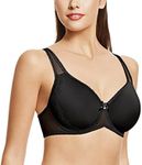 Wacoal Women's Retro Chic Contour Bra, Black, 18H