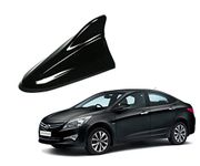 Auto Pearl Shark Fin Signal Receiver Antenna - O.E. Phantom Black Color Compatiable with - Verna Fluidic 4S