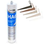 1 x Bond It Transparent HA6 Silicone Sealant High Modulas safe for RTV fresh or marine salt water aquarium fish tanks - EU3 Cartridge (approx. 310ml)