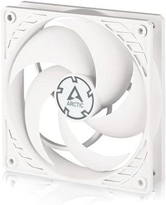 ARCTIC P12 PWM PST - 120 mm Case Fan with PWM Sharing Technology (PST), Pressure-optimised, Quiet Motor, Computer, Fan Speed: 200-1800 RPM - White/White