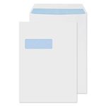 Blake Purely Everyday C4 324 x 229 mm 100 gsm Pocket Self Seal Window Envelopes (13892) White - Pack of 250