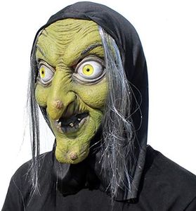 PartyHop – Máscara de bruja – Halloween espeluznante de terror Cosplay disfraz