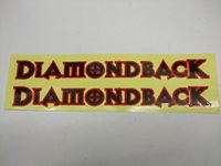 Diamond Back Racing Bicycles - BMX / Mountain Biks Decal / Stickers Black and Orange