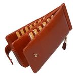 Huztencor Womens Wallet RFID Blocking Wallet Women Leather Bifold Multi Card Case Wallet with Zipper Pocket Vintage Brown