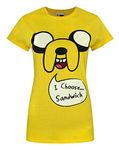 Adventure Time Jake I Choose Sandwich Women's T-Shirt Yellow