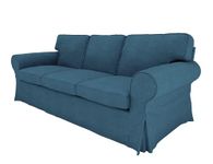 BACoverZone Couch Covers for IKEA Ektorp 3-seat Sofa, Cover Only! Sofa Slipcovers for Living Room, EKTORP Sofa Covers (3-Seat, T-29)