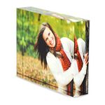 Gift Base Personalised Custom Acrylic Photo Block Frame Any Picture Rectangle Size A7 7.4×10.5cm Photo Frame