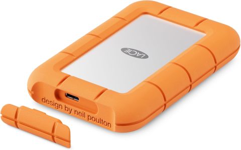 LaCie Rugged Mini 500GB External SSD – 40Gb/s, PC/Mac/iPad/iPhone Compatible