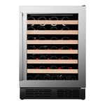 Hisense RW18W4NSWGF Wine cooler 54 Bottles ‎153 Litres Freestanding Wine fridge with Anti-UV Low E Glass Door and LED Display