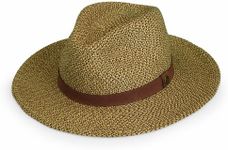 Wallaroo Hat Company Men’s Outback Fedora Sun Hat – UPF 50+, Modern, Adjustable, Packable, Designed in Australia, Brown, Medium/Large