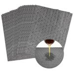 ZNDAW 20 PCS Oil Absorbent Pads, 13" x 10" Weight Dimpled Pad Polypropylene Mat for Oil & Fluid, Universal Water Absorbent Mat Spill Control Supplies for Automotive Workshop