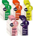 GU Energy Original Sports Nutrition Energy Gel, Vegan, Gluten-Free, Kosher, and Dairy-Free On-the-Go Energy for Any Workout, 24-Count, Assorted Fruity Flavors