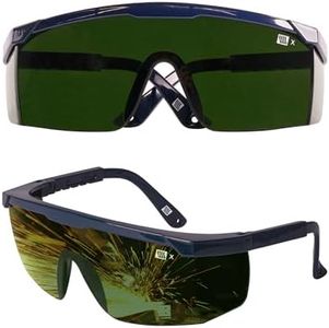 LANON Welding Safety Glasses,IR Filter Shade 5.0 Lens,Anti-Scratch & Anti-Impact,ANSI Z87.1 Double-sided Antifog,Wrap-Around Protective Safety Goggles,UV Protection