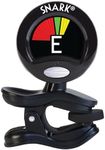 Snark SN5X Clip-On Guitar, Bass & Violin Tuner - Black | Fast & Accurate Chromatic Tuning, 360° Rotating Display | Battery Included