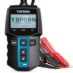 TOPDON BT100 Car Battery Tester 12V Load Tester, 100-2000 CCA Automotive Alternator Teste Digital Auto Battery Analyzer Charging Cranking System for Car Truck Motorcycle ATV SUV Boat Yacht
