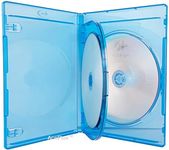 AcePlus Premium Blu-ray Triple 3-Disc Replacement Cases 12mm Thickness with Screen Printed Logo and Wrap Around Clear Plastic Sleeve (1-Pack)