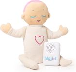 Lulla Doll Baby Sleep Aid - Newborn Soft Doll with Real Life Heartbeat and Breathing Sound Machine, Suitable from Birth, 12hr Continuous Play, Machine Washable, Perfect Baby Shower Gifts, Coral