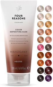 Four Reasons Color Mask - Mahogany 27 Colors) Toning Treatment, Color Depositing Conditioner, Tone & Enhance Color-Treated Hair - Semi Permanent Hair Dye, Vegan and Cruelty-Free, 6.76 fl oz